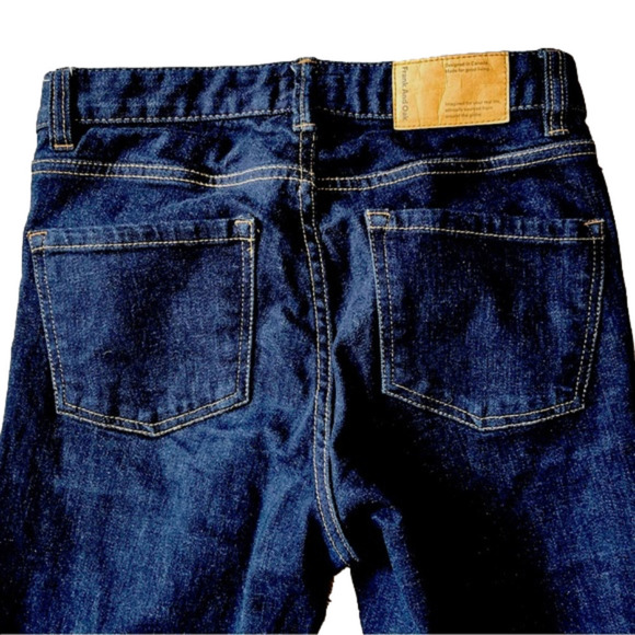 Frank & Oak Dark Blue Skinny Jeans - Picture 7 of 8